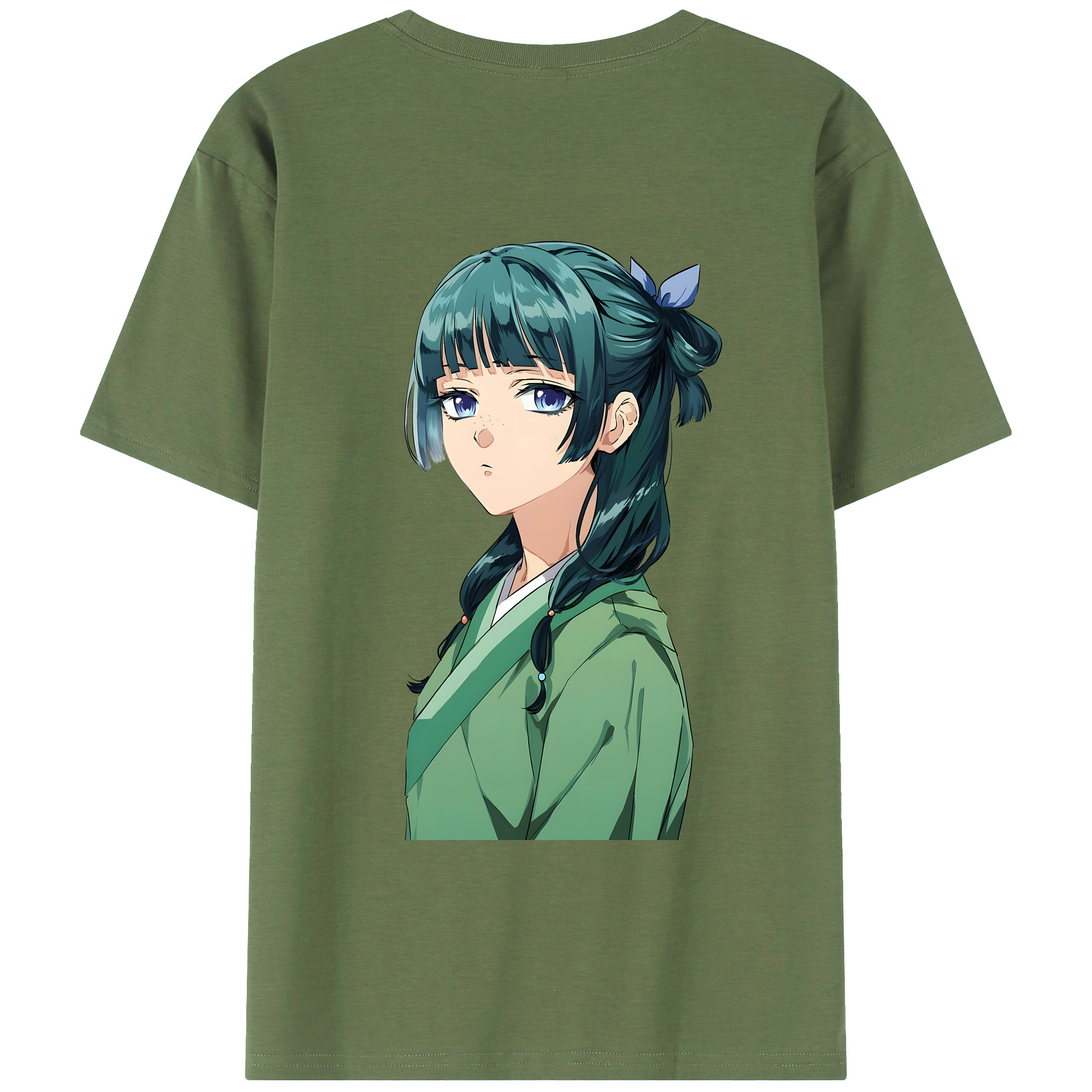 （画像用） 薬屋のひとりごと The Apothecary Diaries 綿100％ メンズ半袖Tシャツ（バックプリント） 通気性